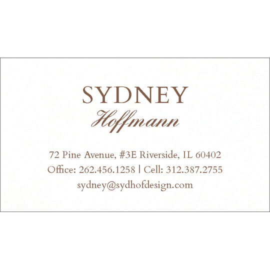 Hoffmann Letterpress Contact Cards